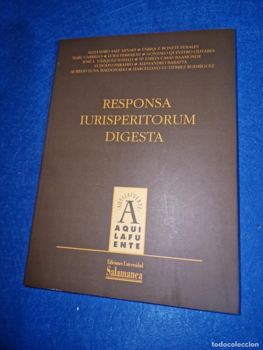 Libros de segunda mano: RESPONSA IURISPERITORUN DIGESTA - NUEVO - Foto 1