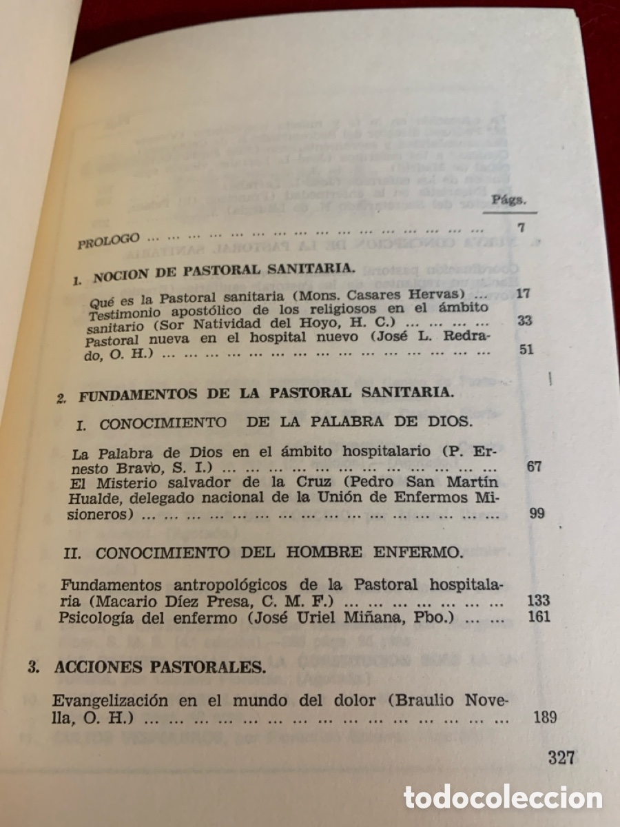 Libros de segunda mano: Pastoral Sanitaria. AA.VV. - Foto 7