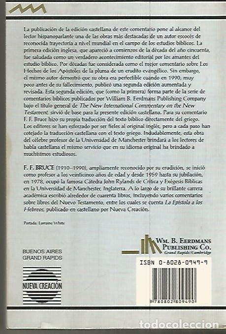 Libros de segunda mano: F.F. BRUCE. HECHOS DE LOS APOSTOLES. - Foto 2