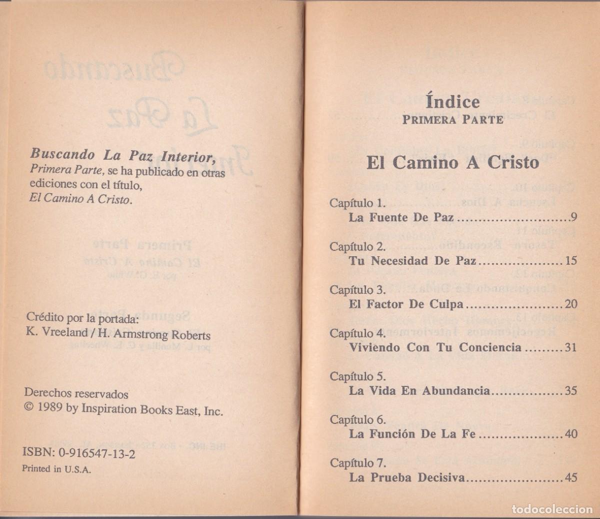 Libros de segunda mano: Buscando la paz interior. - Foto 2