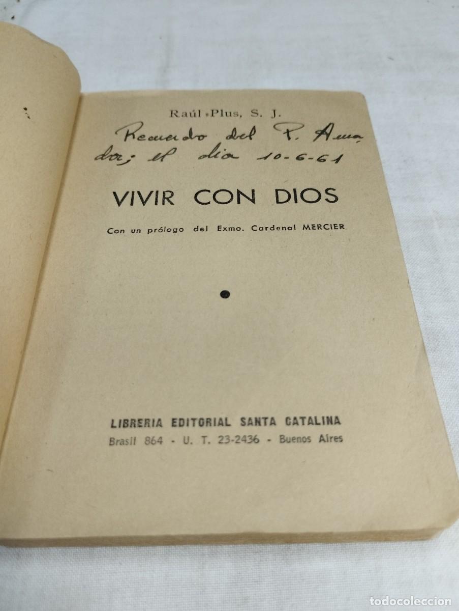 Libros de segunda mano: Vivir con Dios. Ra&uacute;l Plus, 1960 - Foto 2