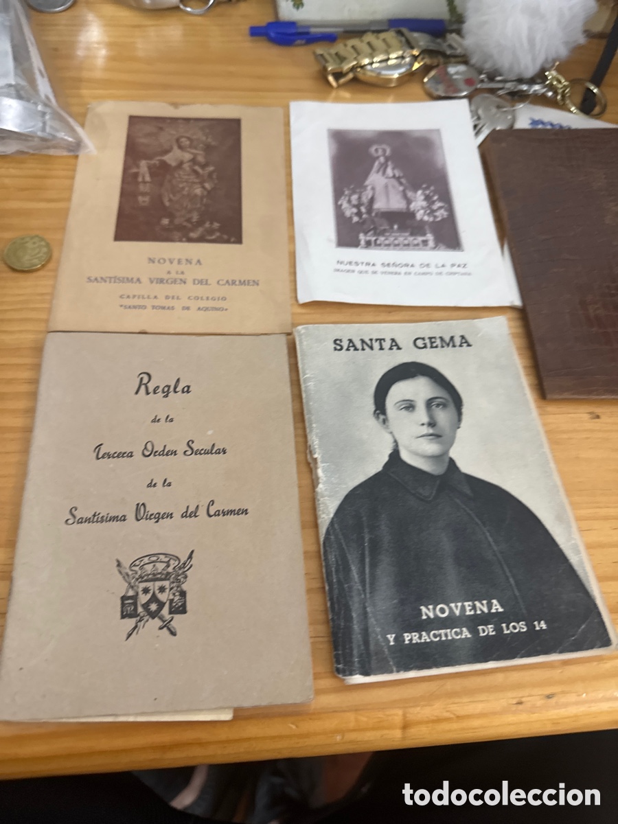 Libros de segunda mano: Lote de novena imagen de la virgen del Carmen