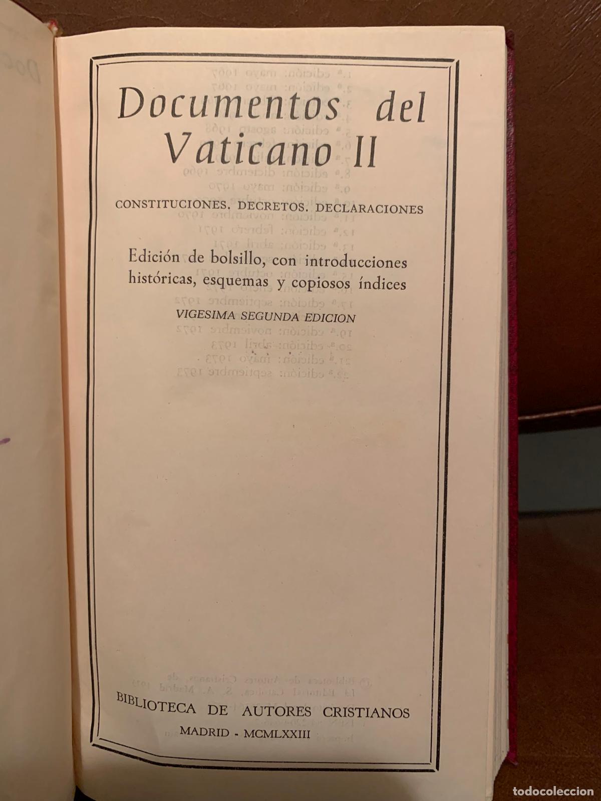 Libros de segunda mano: Documentos del Vaticano II. 18&ordf; edici&oacute;n. Madrid 1972 - Foto 1