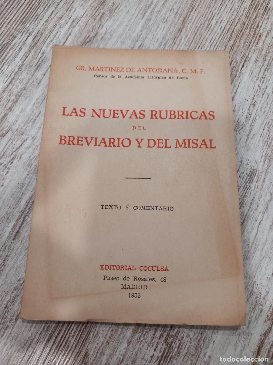 Libros de segunda mano: Las Nuevas Rubricas del breviario y del misal 1955