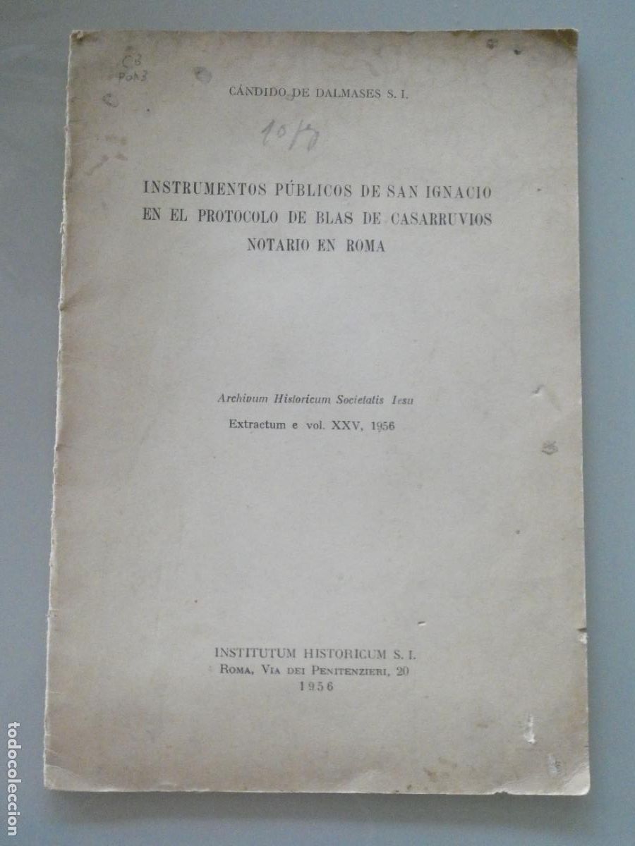 Libri di seconda mano: LIBRETO. INSTRUMENTOS P&Uacute;BLICOS DE SAN IGNACIO PROTOCOLO SAN BLAS CASARRUVIOS NOTARIO ROMA . 40GR