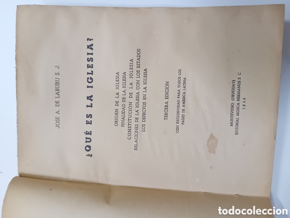 Libros de segunda mano: &iquest;Qu&eacute; es la Iglesia? Jos&eacute; A. de Laburu, S. J. - Foto 4