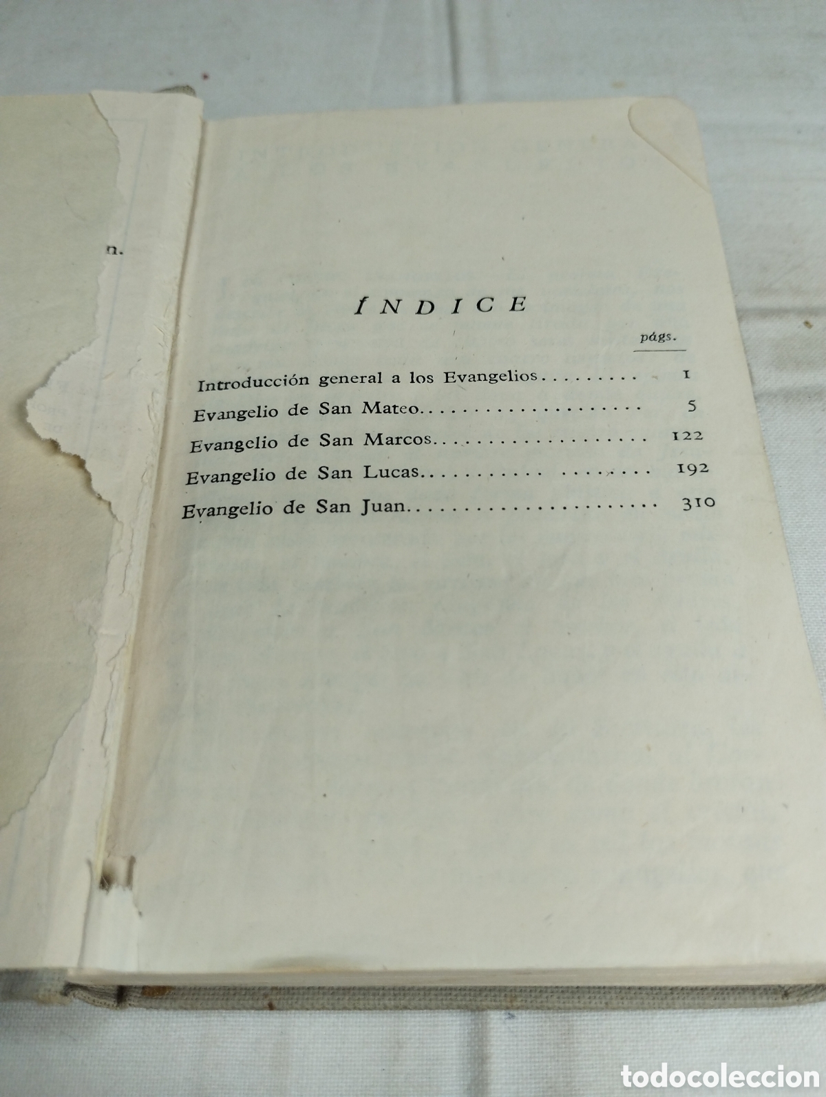 Libros de segunda mano: Los cuatro evangelios. N&aacute;car-Colunga. - Foto 2