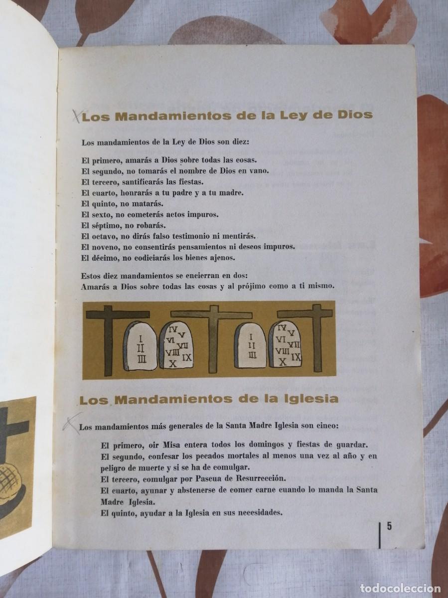 Libros de segunda mano: Antiguo Catecismo escolar 6. - Foto 3