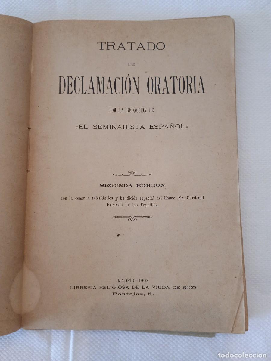 Libros de segunda mano: Tratado de declamacion oratoria - Foto 2