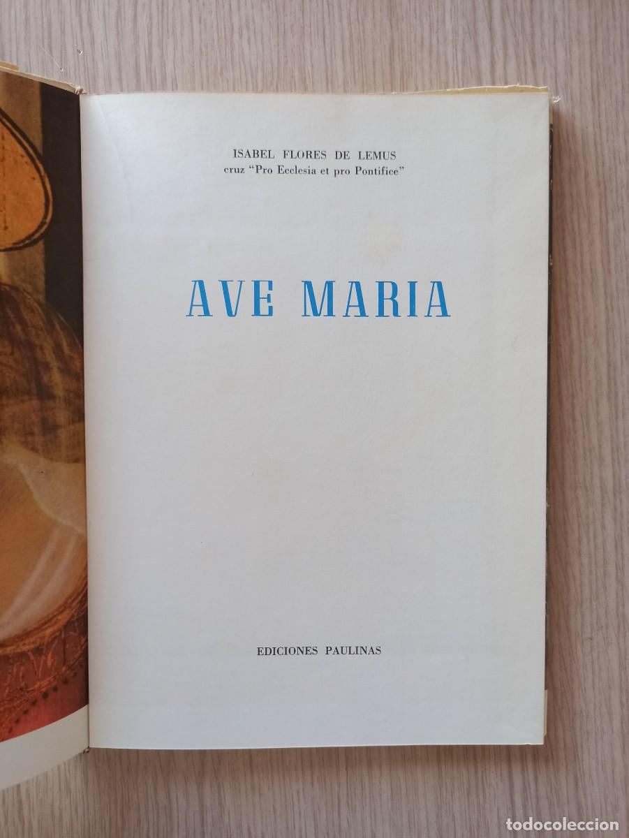 Libros de segunda mano: &rdquo;Ave Mar&iacute;a&rdquo; de Isabel Flores de Lemus (Ed. Paulinas) a&ntilde;o 1965 - Foto 3