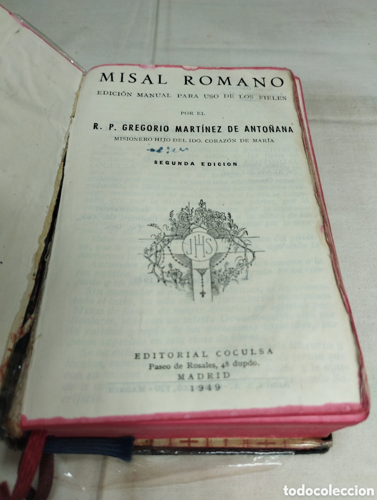 Libros de segunda mano: Misal romano. Gregorio Mart&iacute;nez, 1949 - Foto 2