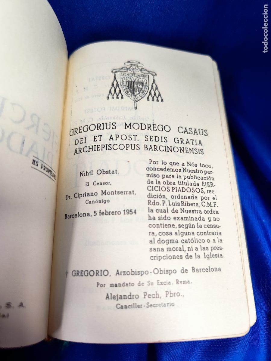 Libros de segunda mano: Ejercicios Piadosos. Gregorius Modrego Casuas. 1954 - Foto 7