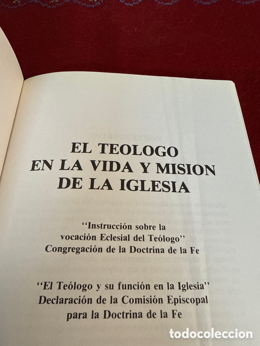 Libros de segunda mano: El te&oacute;logo en la vida y misi&oacute;n de la Iglesia. - Foto 3