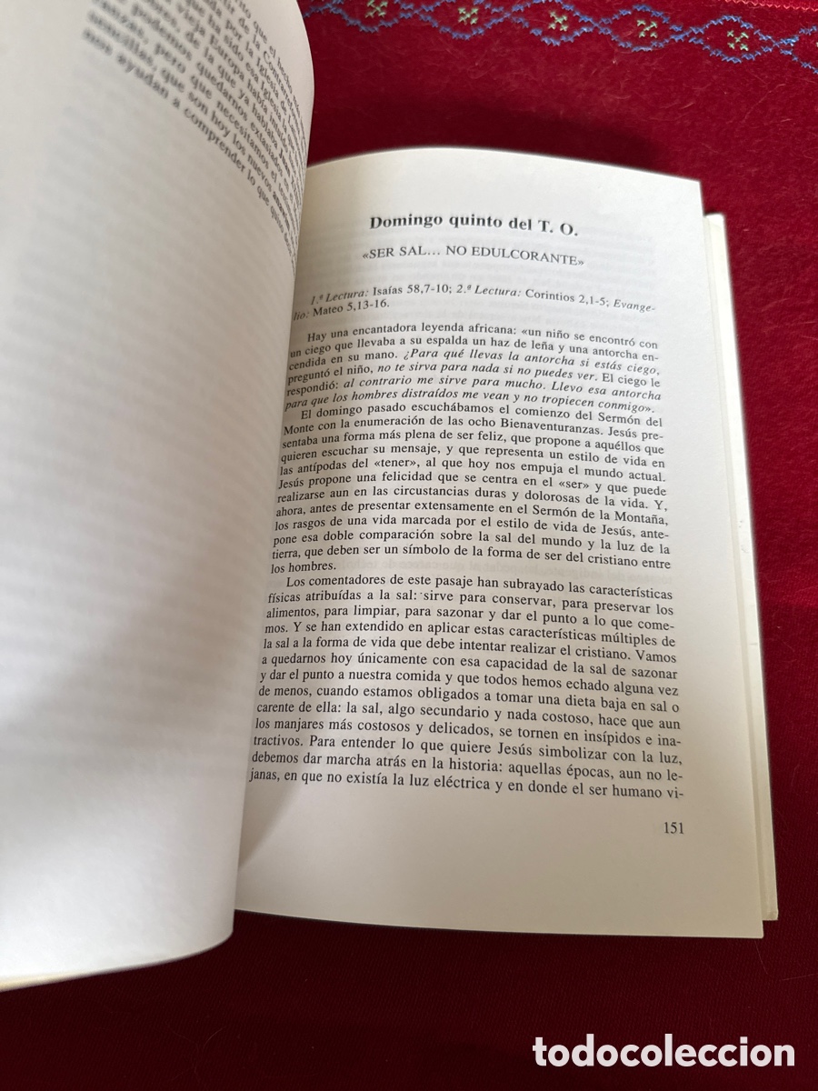 Libros de segunda mano: Palabras en el coraz&oacute;n. Comentarios a los textos lit&uacute;rgicos del Ciclo A. Javier Gafo. - Foto 8