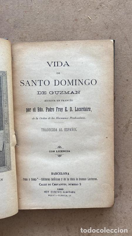 Second hand books: Vida de Santo Domingo de Guzman - Padre Fray E. D. Lacordaire