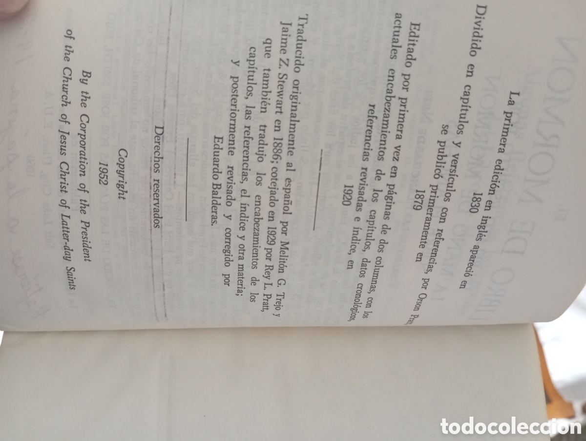 Libros de segunda mano: El libro de Mormon. A&ntilde;o 1960 - Foto 3