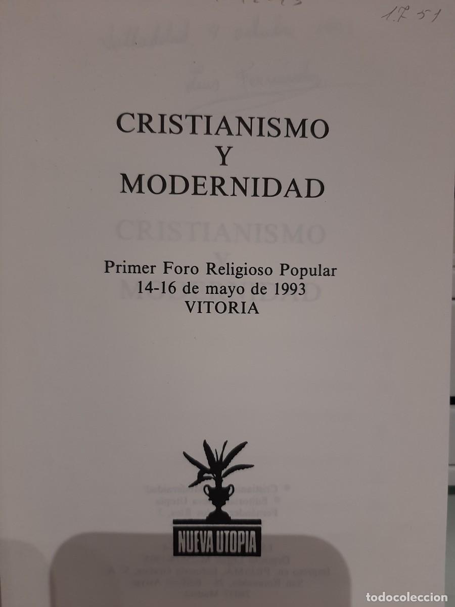 Second hand books: Cristianismo y modernidad. Primer Foro Religioso Popular, 14-16 de mayo de 1993. Vitoria