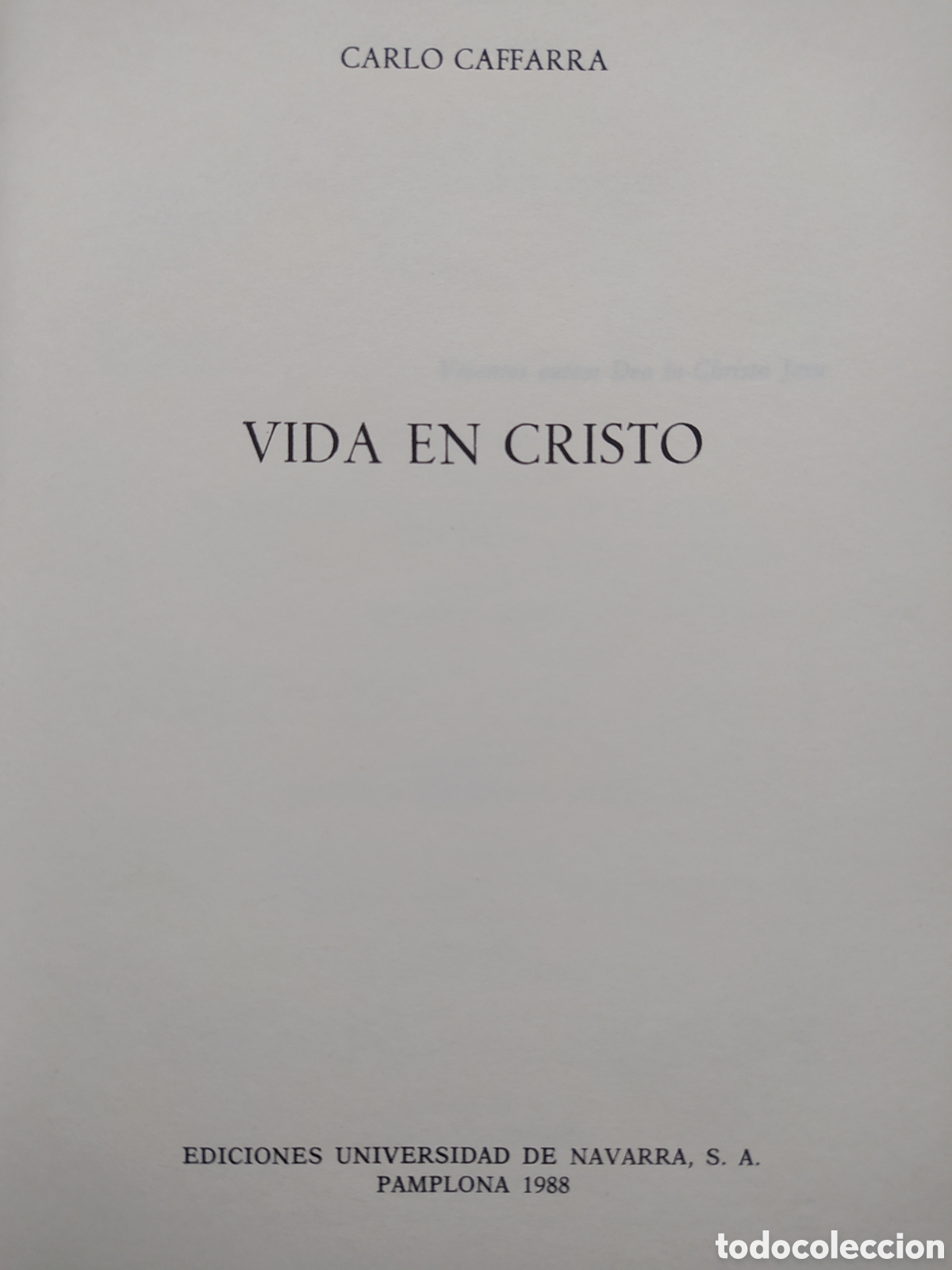 Libros de segunda mano: Vida en Cristo, Carlos Caffara, EUNSA - Foto 3