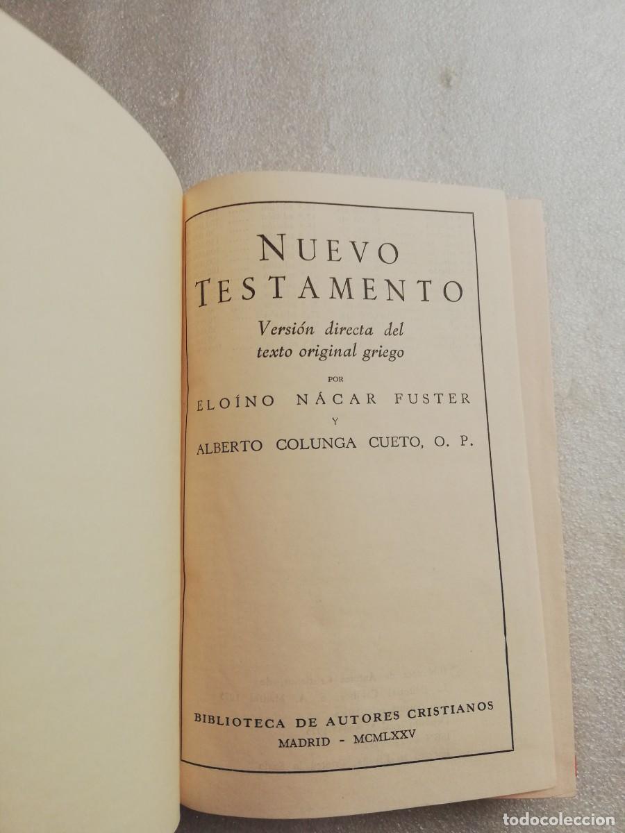 Libros de segunda mano: NUEVO TESTAMENTO - NACAR COLUNGA - Foto 2