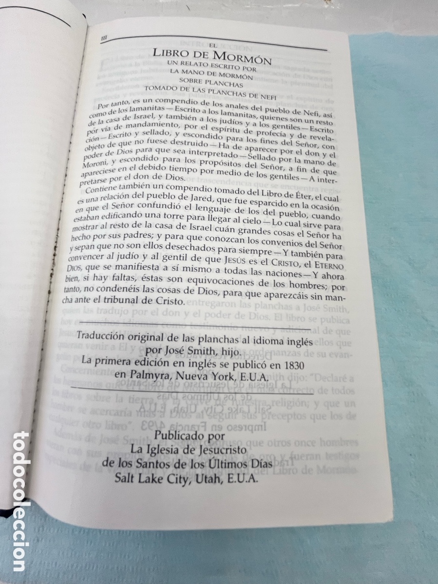 Libros de segunda mano: EL LIBRO DE MORM&Oacute;N - otro testamento de Jesucristo - Foto 4