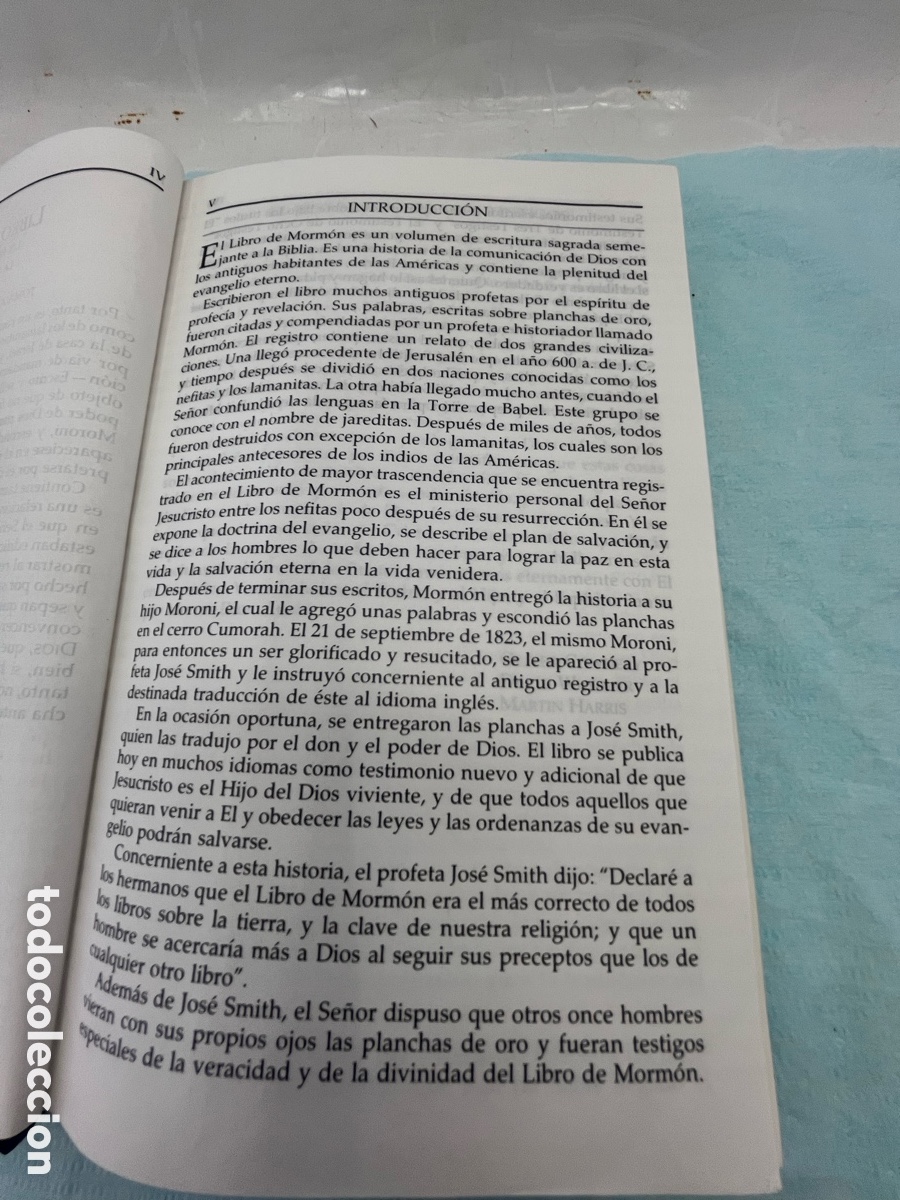 Libros de segunda mano: EL LIBRO DE MORM&Oacute;N - otro testamento de Jesucristo - Foto 6