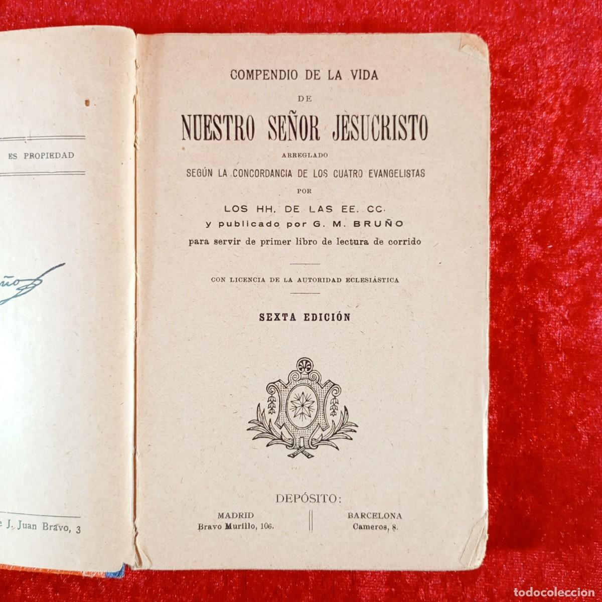 Libros de segunda mano: COMPENDIO DE LA VIDA DE NUESTRO S. JESUCRUSTO - LOS HH. DE LAS EE. CC. / 314 - Foto 3