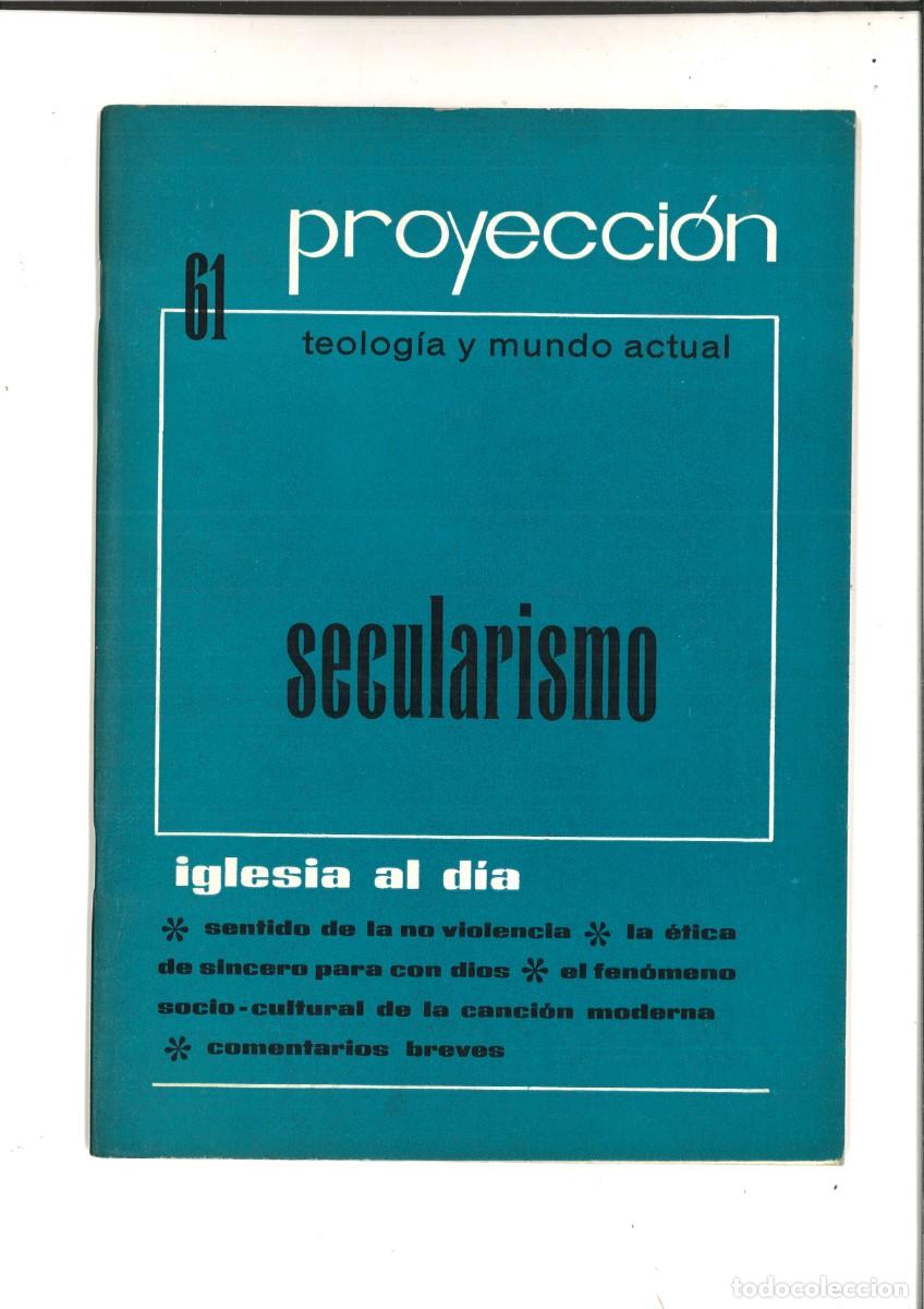Second hand books: PROYECCION. TEOLOGIA Y MUNDO ACTURAL. LOTE DE 8 NUMEROS.