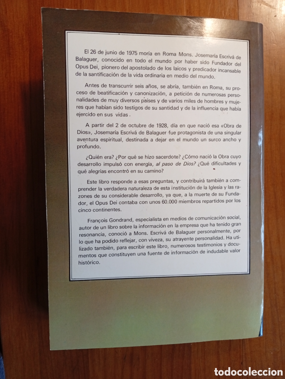 Libros de segunda mano: Al paso de Dios, Fran&ccedil;ois Gondrand - Foto 5