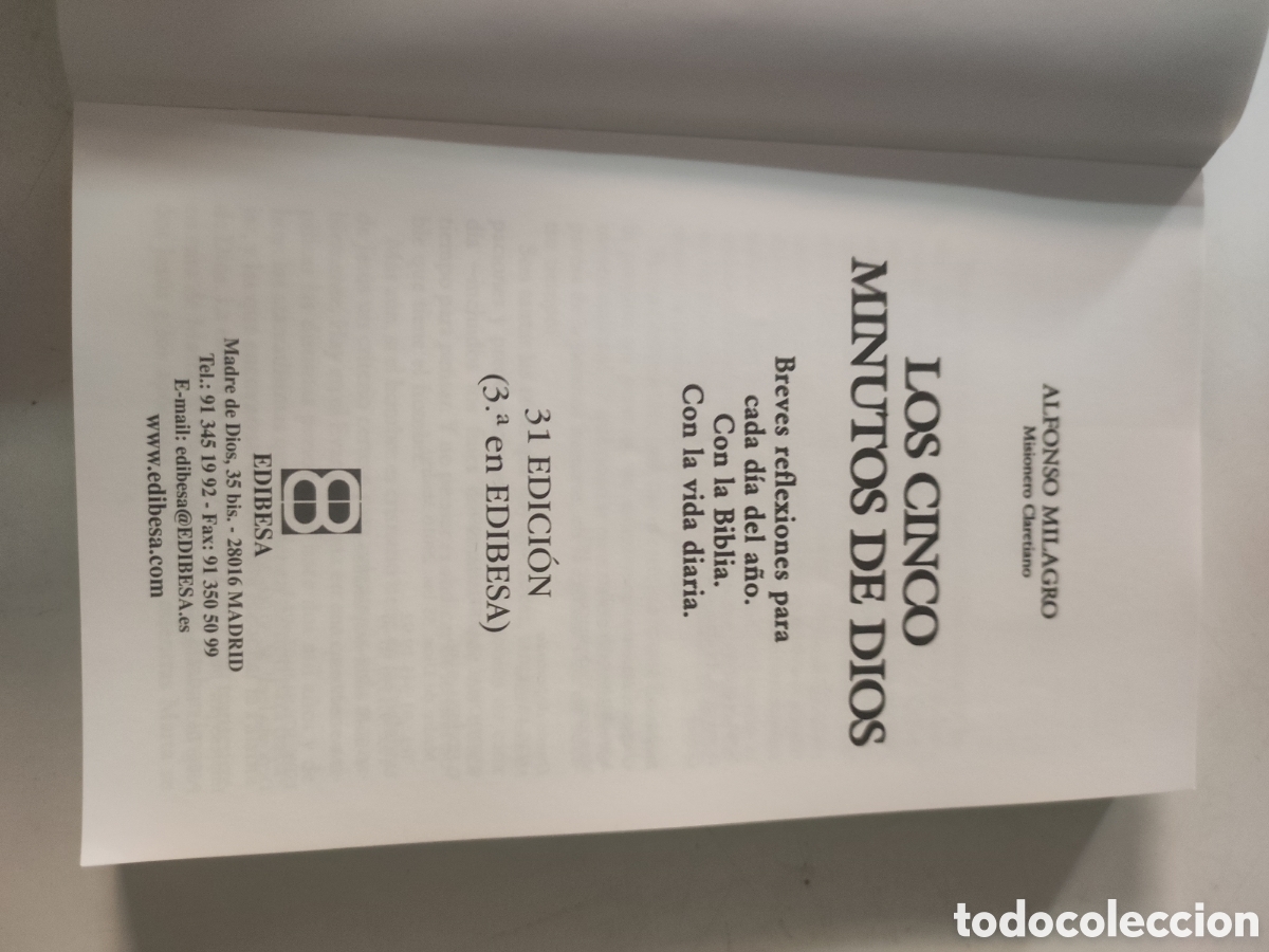 Libros de segunda mano: Los cinco minutos de Dios. - Foto 3