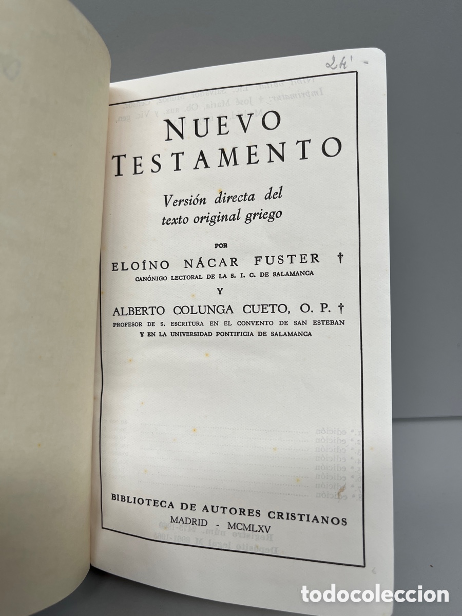 Libros de segunda mano: Nuevo Testamento . 1965. - Foto 4