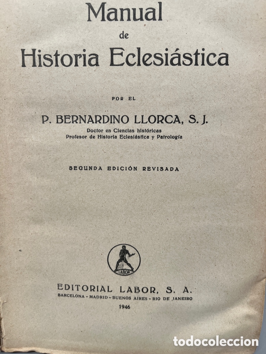 Libros de segunda mano: Manual de historia Eclesi&aacute;stica. - Foto 3