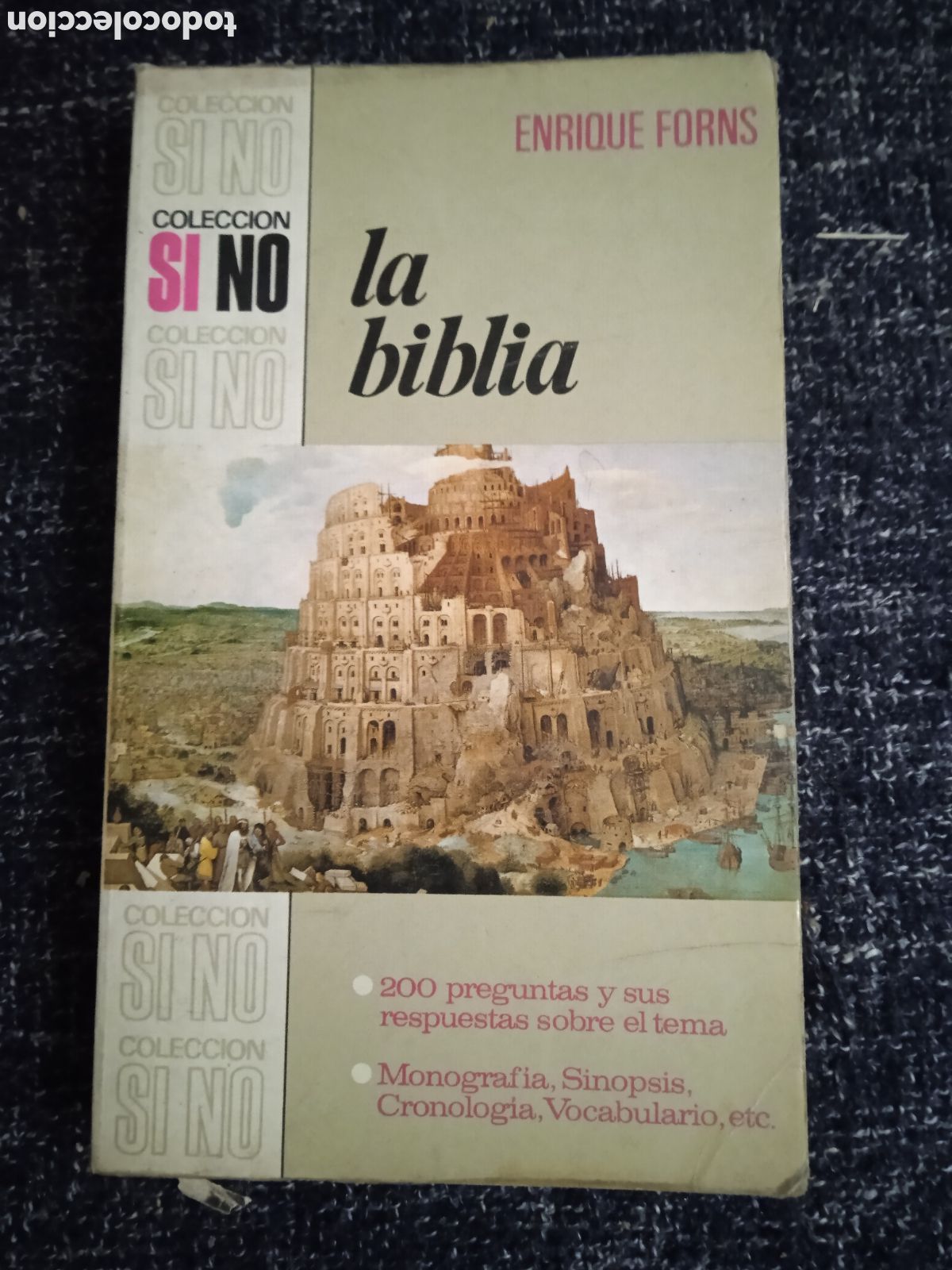 Libri di seconda mano: COLECCION SI - NO. - La biblia, / Enrique Forns. -ED. BRUGUERA