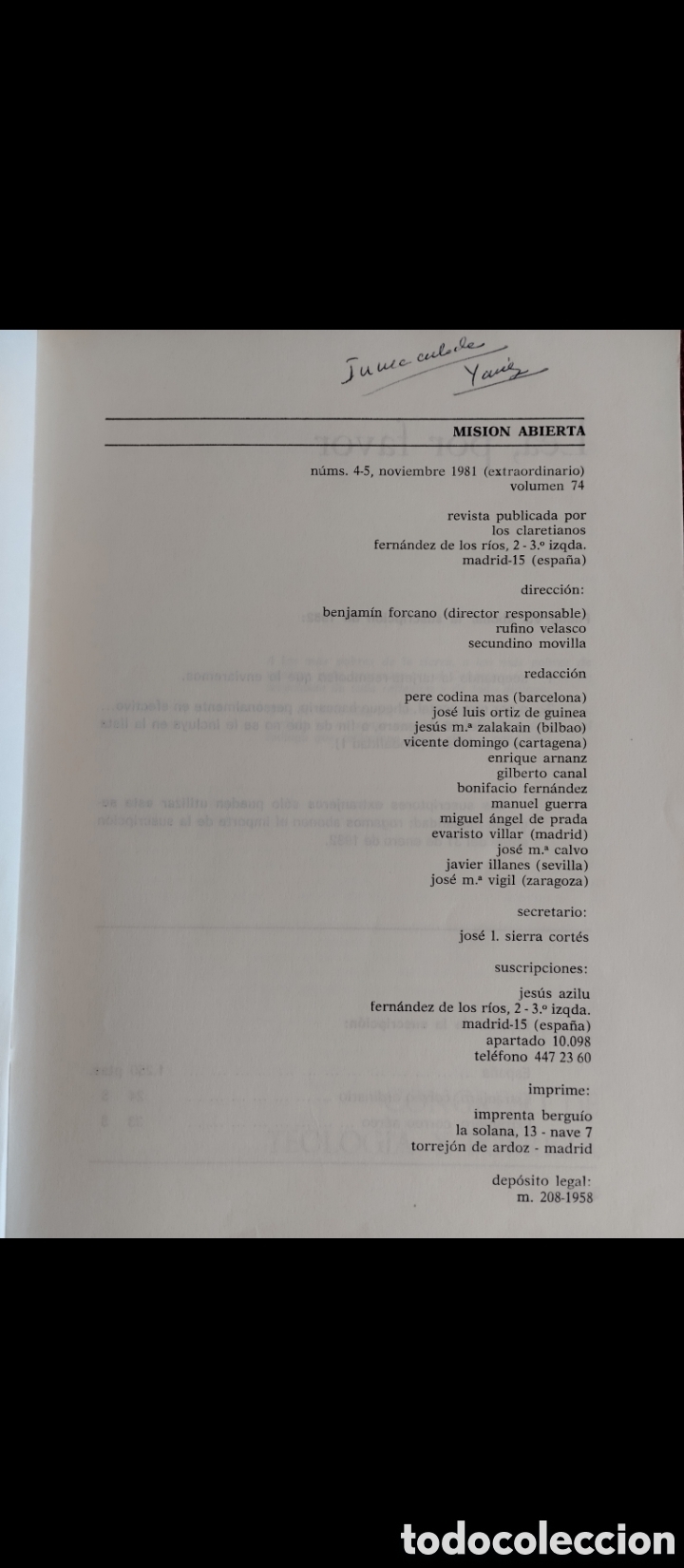 Libros de segunda mano: &rdquo;Teolog&iacute;a y Pobreza&rdquo;. Misi&oacute;n abierta. - Foto 4