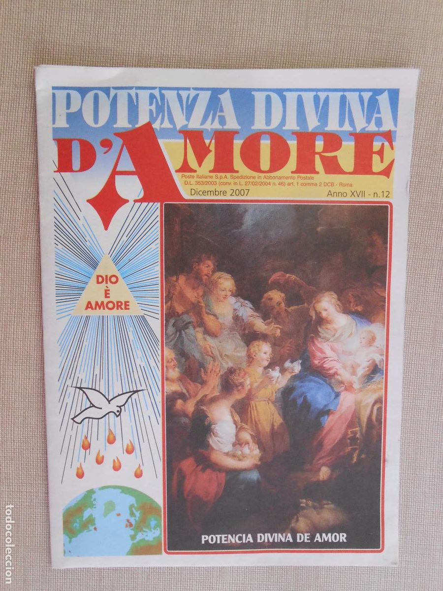 Gebrauchte B&uuml;cher: POTENZA DIVINA DE AMORE - DICEMBRE 2007 N&ordm; 12 - POTENCIA DIVINA DE AMOR - REVISTA POSTER