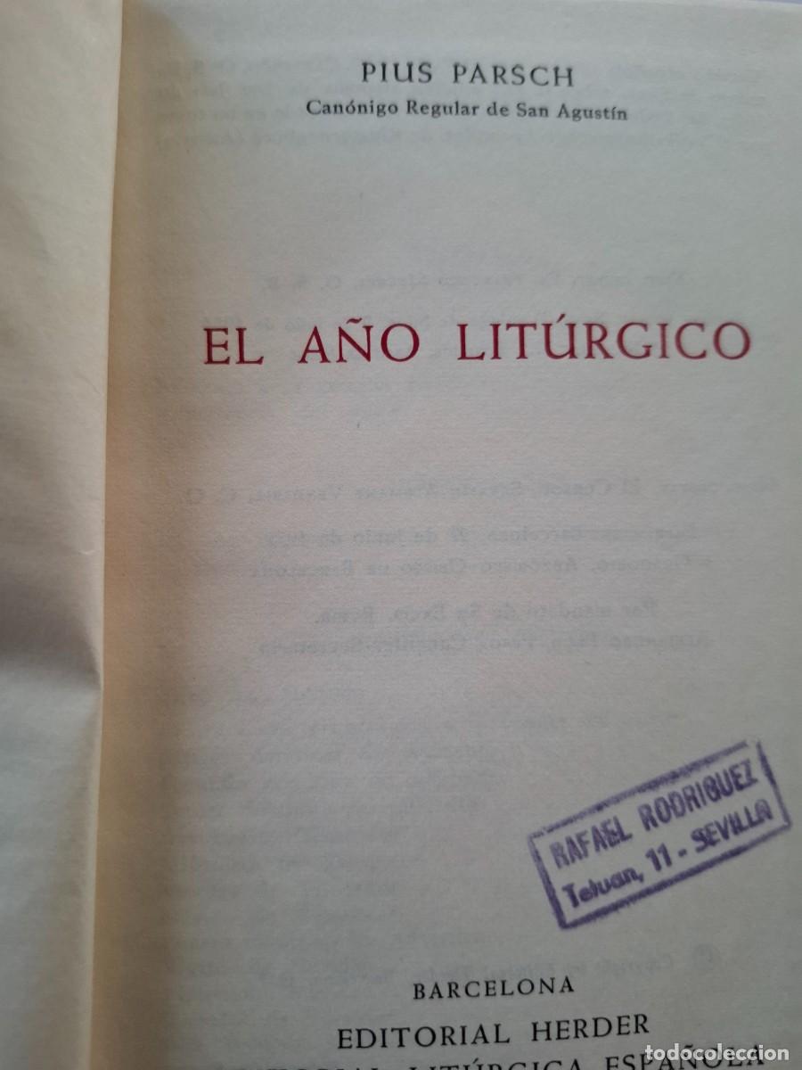 Libros de segunda mano: el a&ntilde;o lit&uacute;rgico Pius Parsch - Foto 2