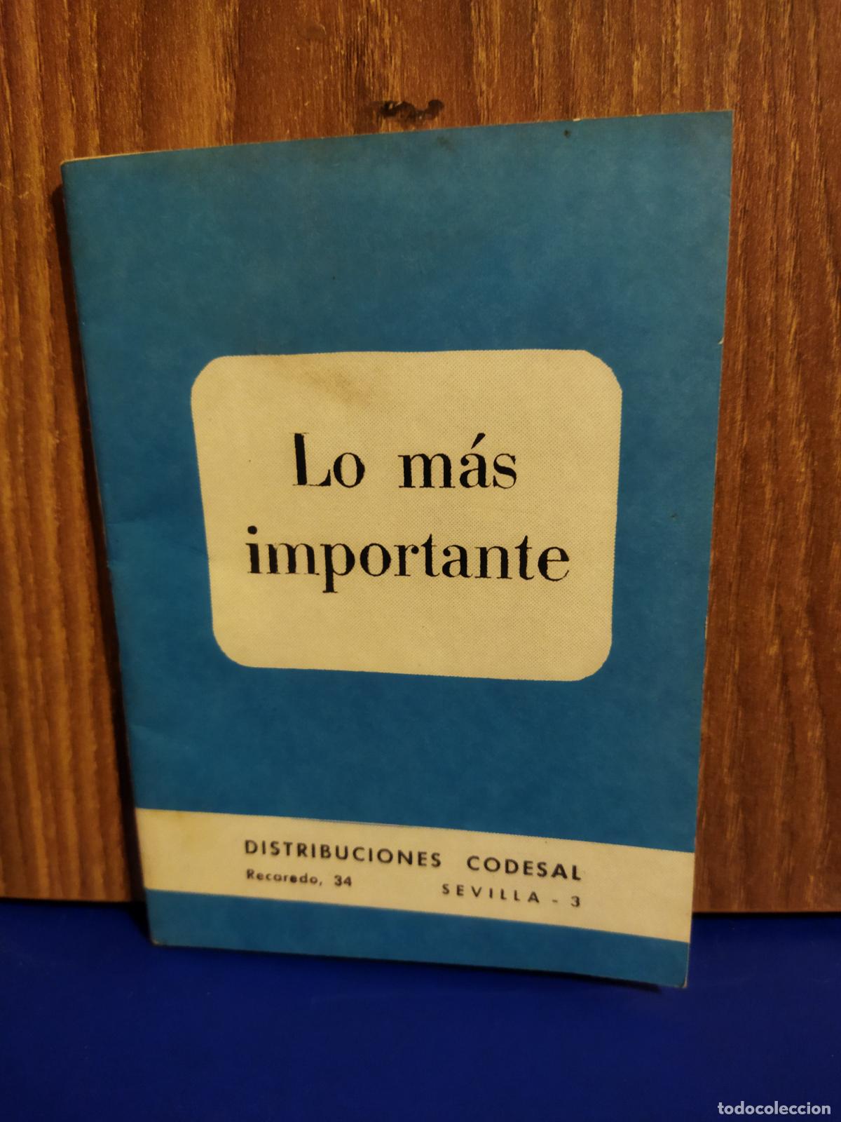 Libros de segunda mano: Lo m&aacute;s importante distribuci&oacute;nes Codesal - Foto 1