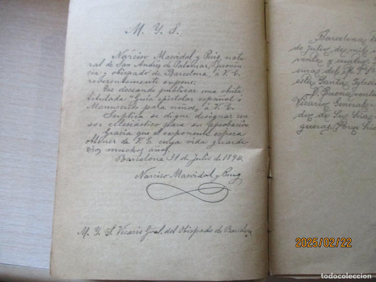 Libros de segunda mano: LIBRO ANTIGUO 1894 PRECIOSO - Foto 2