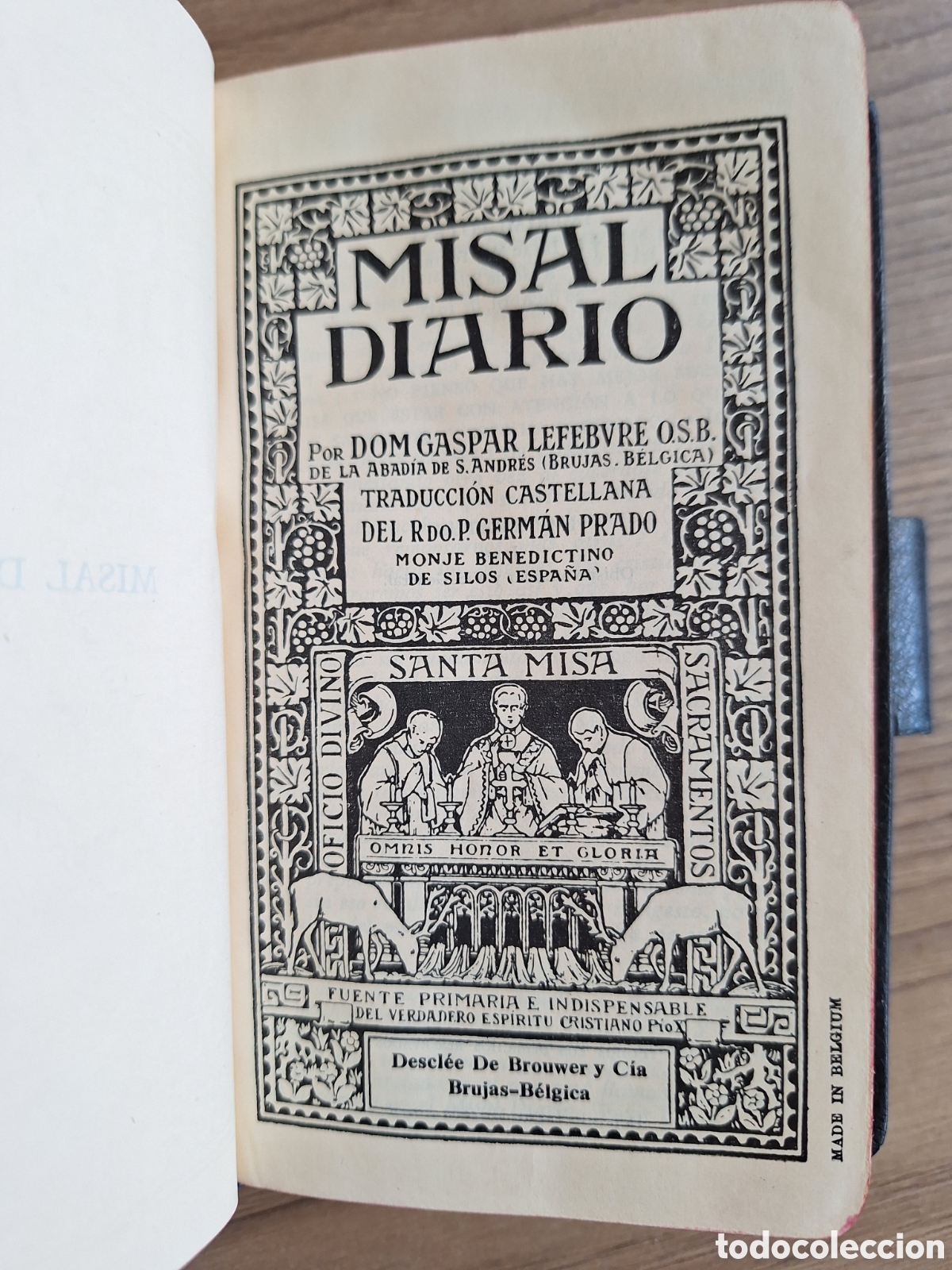 Libros de segunda mano: DOM G. LEFEBVRE, Misal diario, 1958
