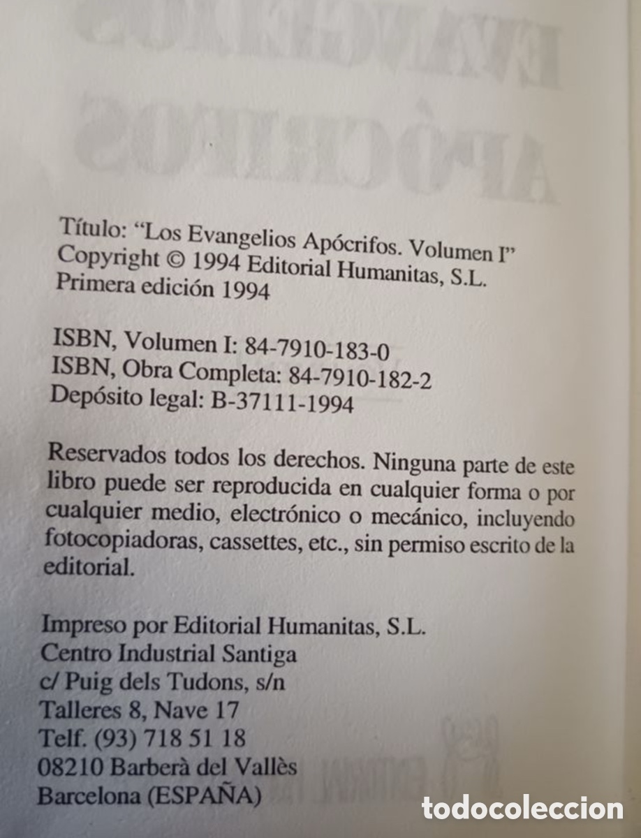 Libros de segunda mano: Los Evangelios Ap&oacute;crifos - Foto 9