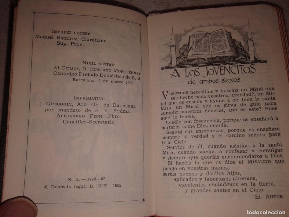 Libros de segunda mano: MISALITO REGINA, LUIS RIBERA, 1962, B19 - Foto 6