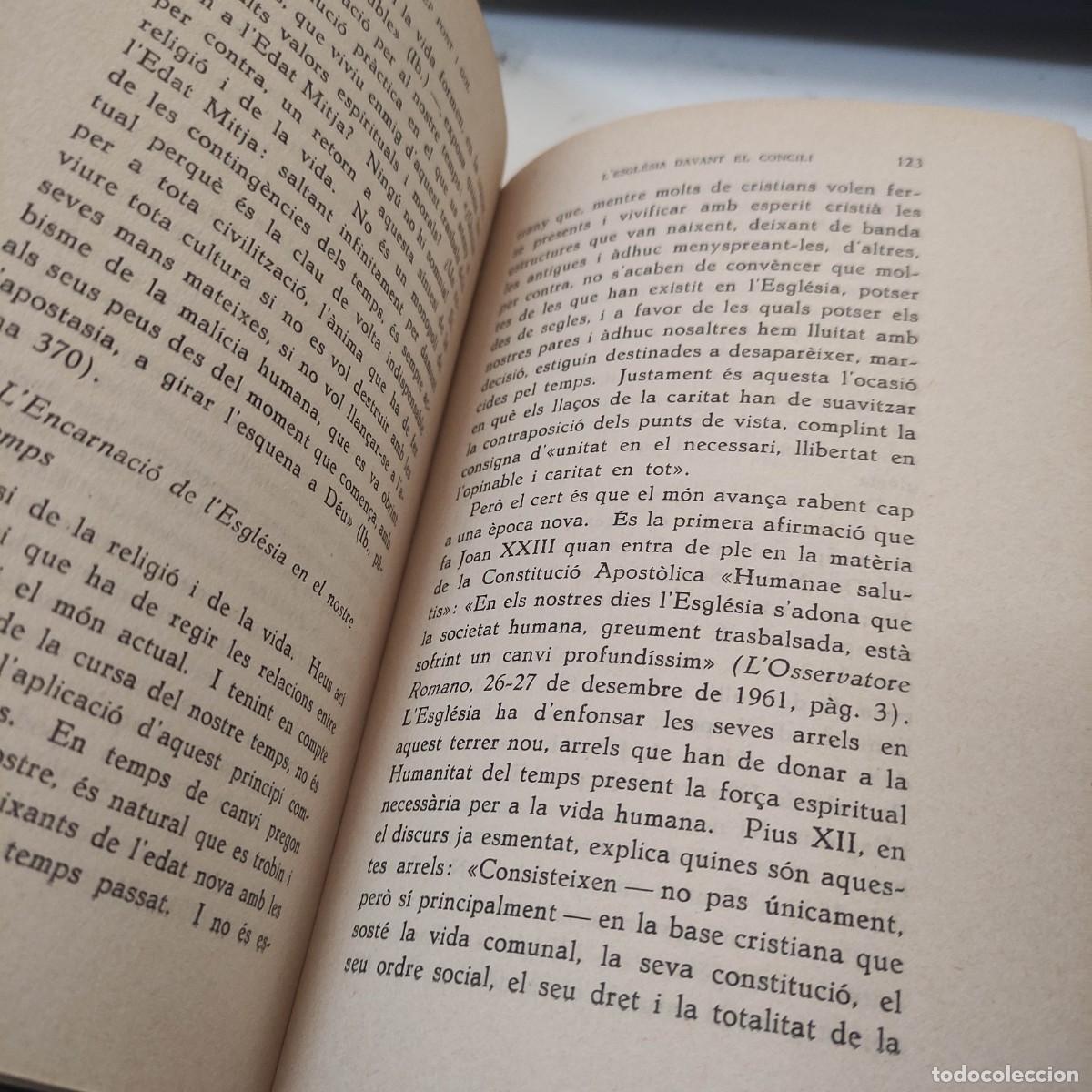 Libros de segunda mano: LEsgl&eacute;sia davant el concili - Foto 6
