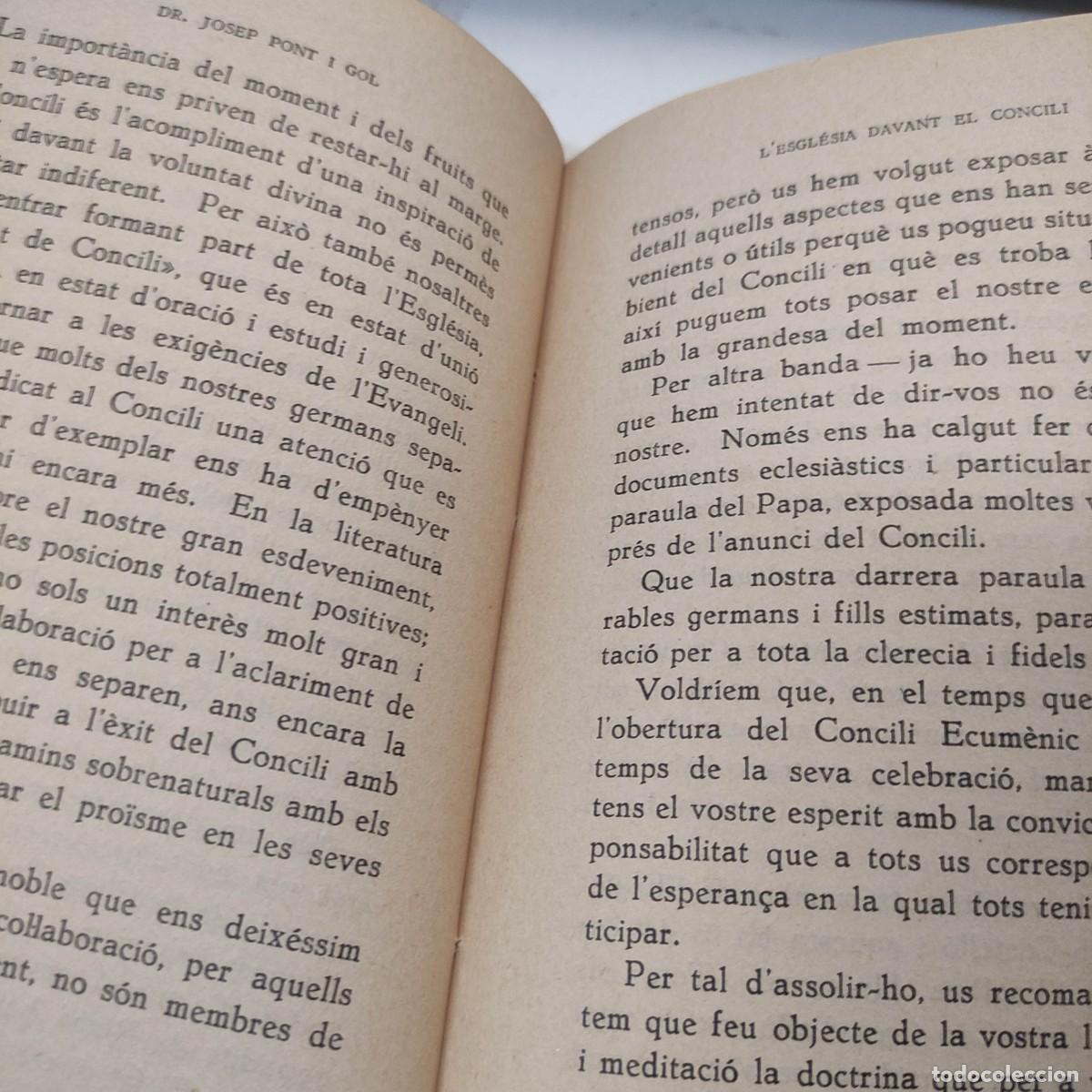 Libros de segunda mano: LEsgl&eacute;sia davant el concili - Foto 7