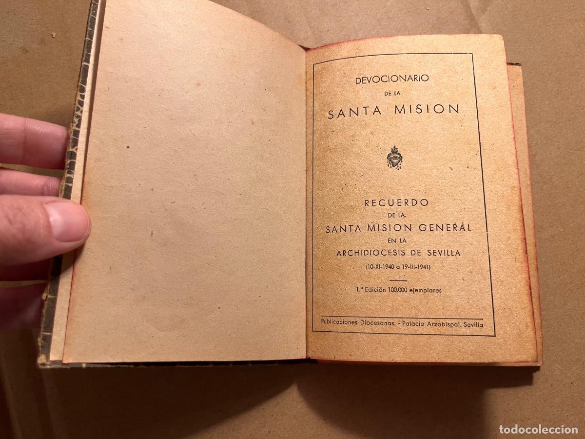 Libros de segunda mano: Devocionario Santa Misi&oacute;n Archidi&oacute;cesis Sevilla 1941 ENCUADERNADO