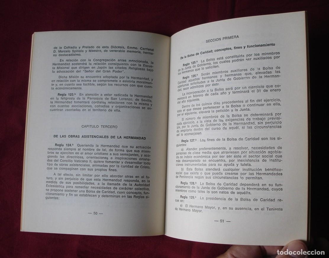 Libros de segunda mano: Reglas Hermandad Gran Poder de Sevilla. 1979. - Foto 3