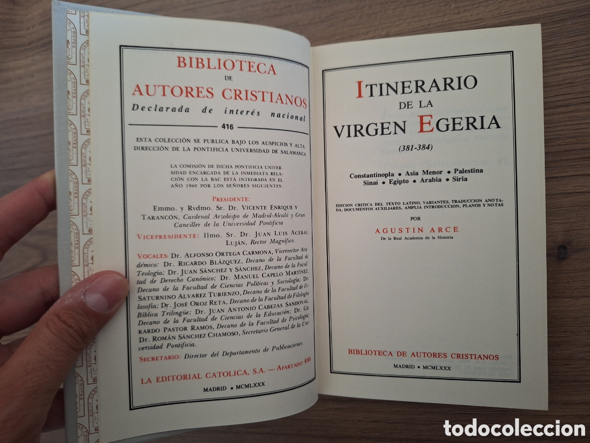 Libros de segunda mano: Itinerario de la Virgen Egeria (edic. bilingue) - Foto 1