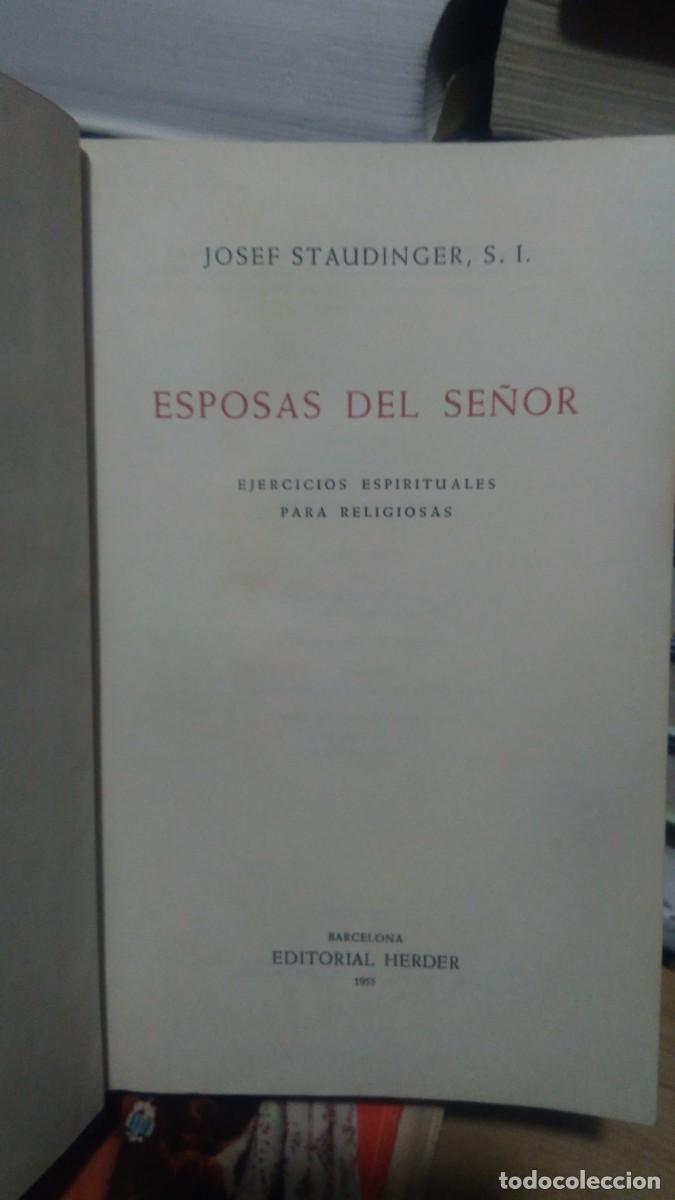 Libros de segunda mano: Esposas de se&ntilde;or -Staudinger. Editorial Herder - Foto 1