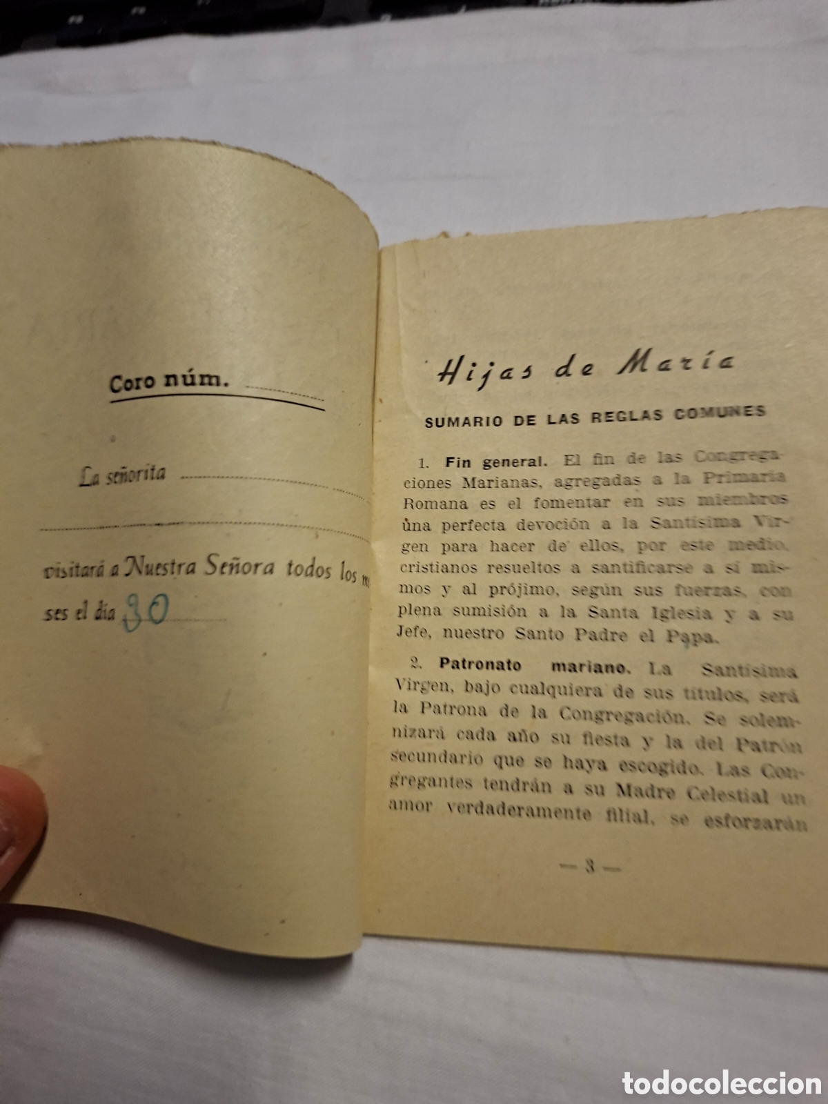 Libros de segunda mano: REGLAMENTO HIJAS DE MARIA INMACULADA 1954 - Foto 5