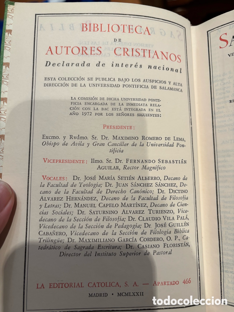 Libros de segunda mano: SAGRADA BIBLIA N&Aacute;CAR COLUNGA - Foto 3