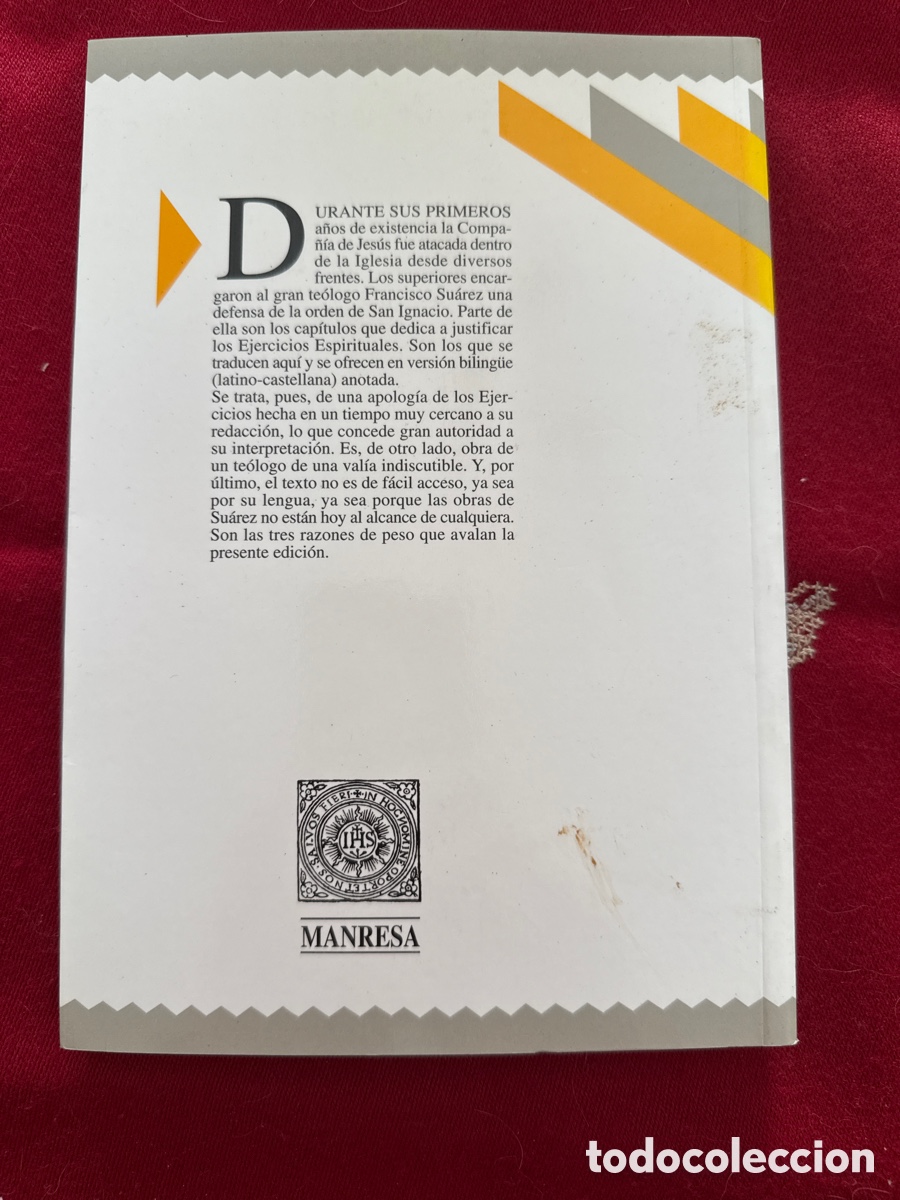 Libros de segunda mano: Los Ejercicios Espirituales de San Ignacio. Una defensa. Francisco Su&aacute;rez. - Foto 3