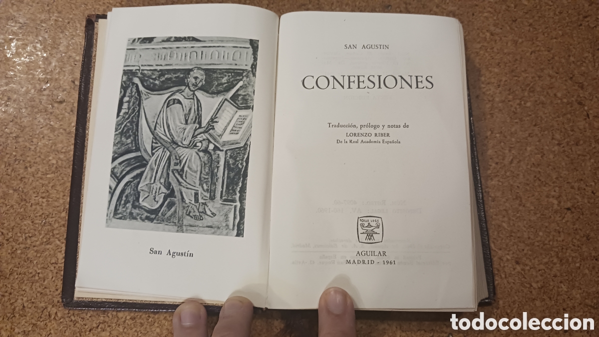 Libros de segunda mano: Libro San Agust&iacute;n Confesiones-Aguilar-Madrid 1961-Sexta Edici&oacute;n.